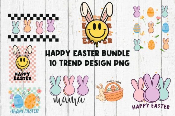 Download Happy Easter Bundle Vintage Png File - Png Collection