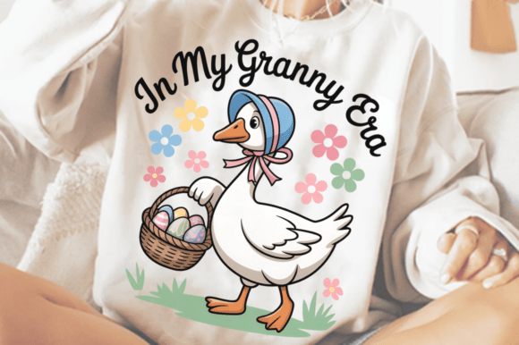 Download In My Granny Era Easter Goose PNG Design - Png Collection