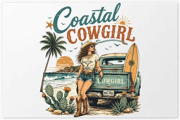 Download Coastal Cowgirl Vintage Truck PNG - Png Collection