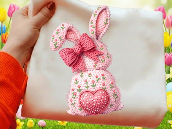 Download Crochet Coquette Easter Bunny PNG - Png Collection