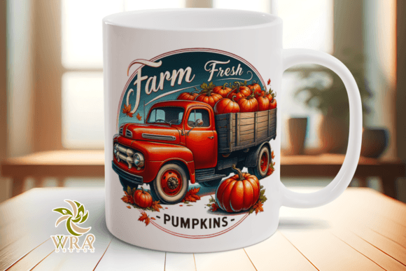 Download Farm Fresh Pumpkins Coffee Mug Wrap Png - Png Collection