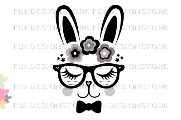 Download Cool Bunny Face Head Design,clipart,PNG - Png Collection
