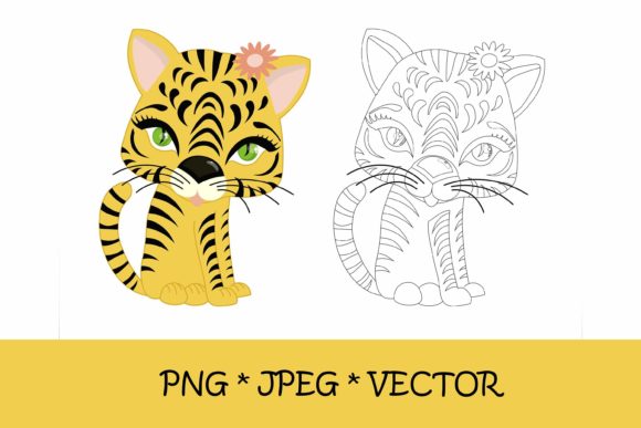 Download Tiger Coloring Page.png, Jpeg, Eps - Png Collection