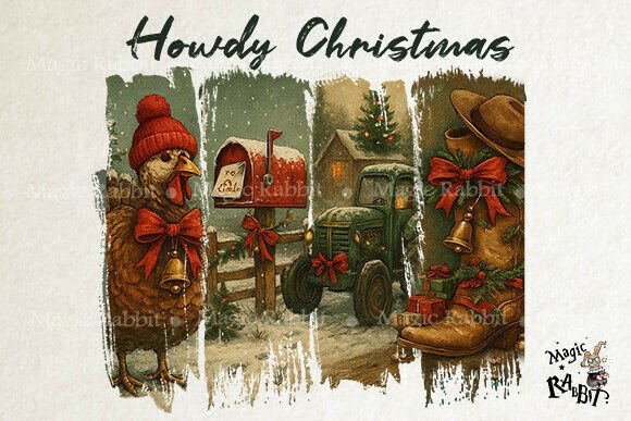 Download Howdy Farm Christmas – Vintage Truck PNG - Png Collection