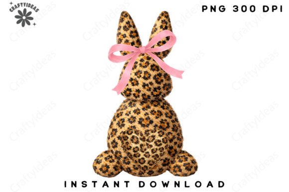 Download Happy Easter Bunny Leopard Png, Coquette - Png Collection