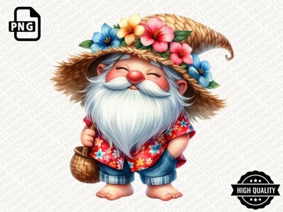Download Watercolor Beach Gnome PNG - Png Collection