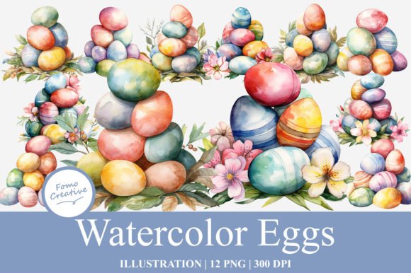 Download Watercolor Eggs Clipart - Watercolor eggs clipart Collection