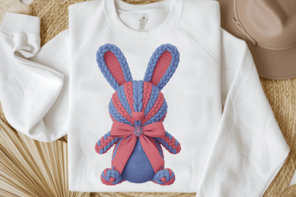 Download Cute Crochet Faux Yarn Easter Bunny PNG - Png Collection