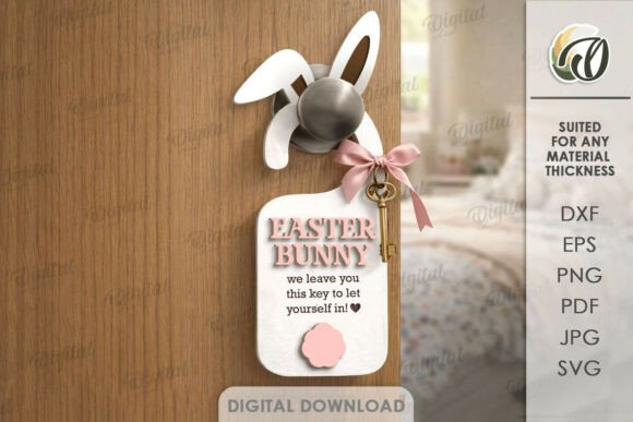 Download Easter Magic Key Door Hanger Laser Cut - Premium Bundle