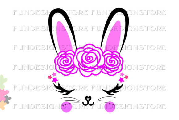 Download Cool Bunny Face Head Design,clipart,PNG - Png Collection