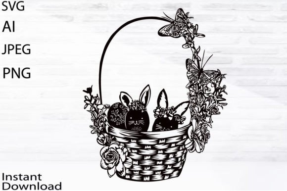 Download Easter Basket Svg/Jpg/Png/Ai/Easter Gift - Png Collection