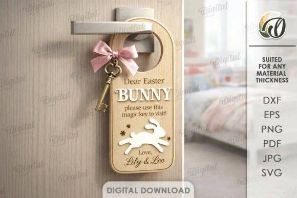 Download Easter Magic Key Door Hanger Laser Cut - Premium Bundle
