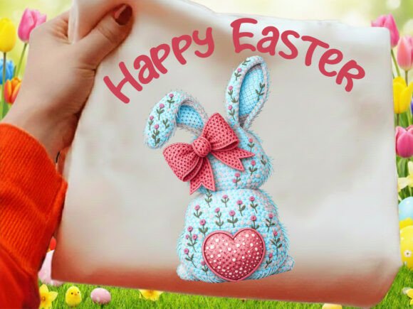 Download Crochet Happy Easter Bunny PNG - Png Collection