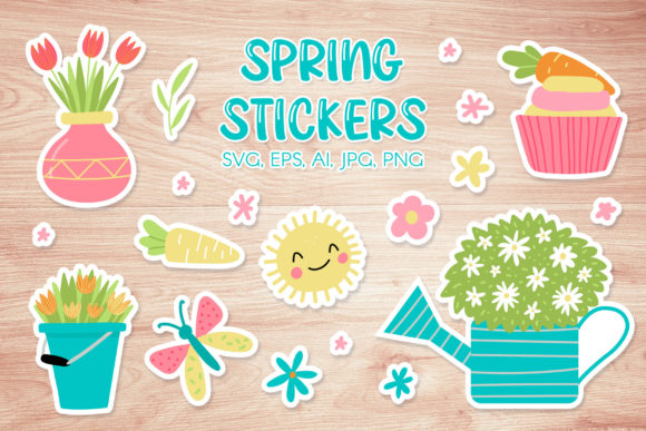 Download Cute Spring - Printable Stickers - Printable Collection
