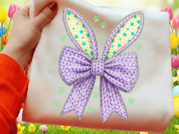 Download Faux Crochet Easter Bunny Coquette PNG - Png Collection